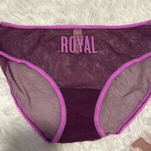 Victoria Secret burgundy Royal lace Large size